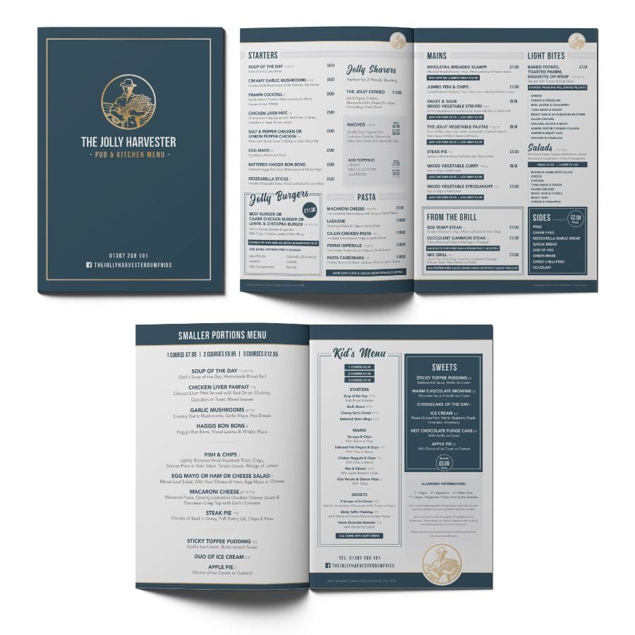 Jolly Harvester Menu