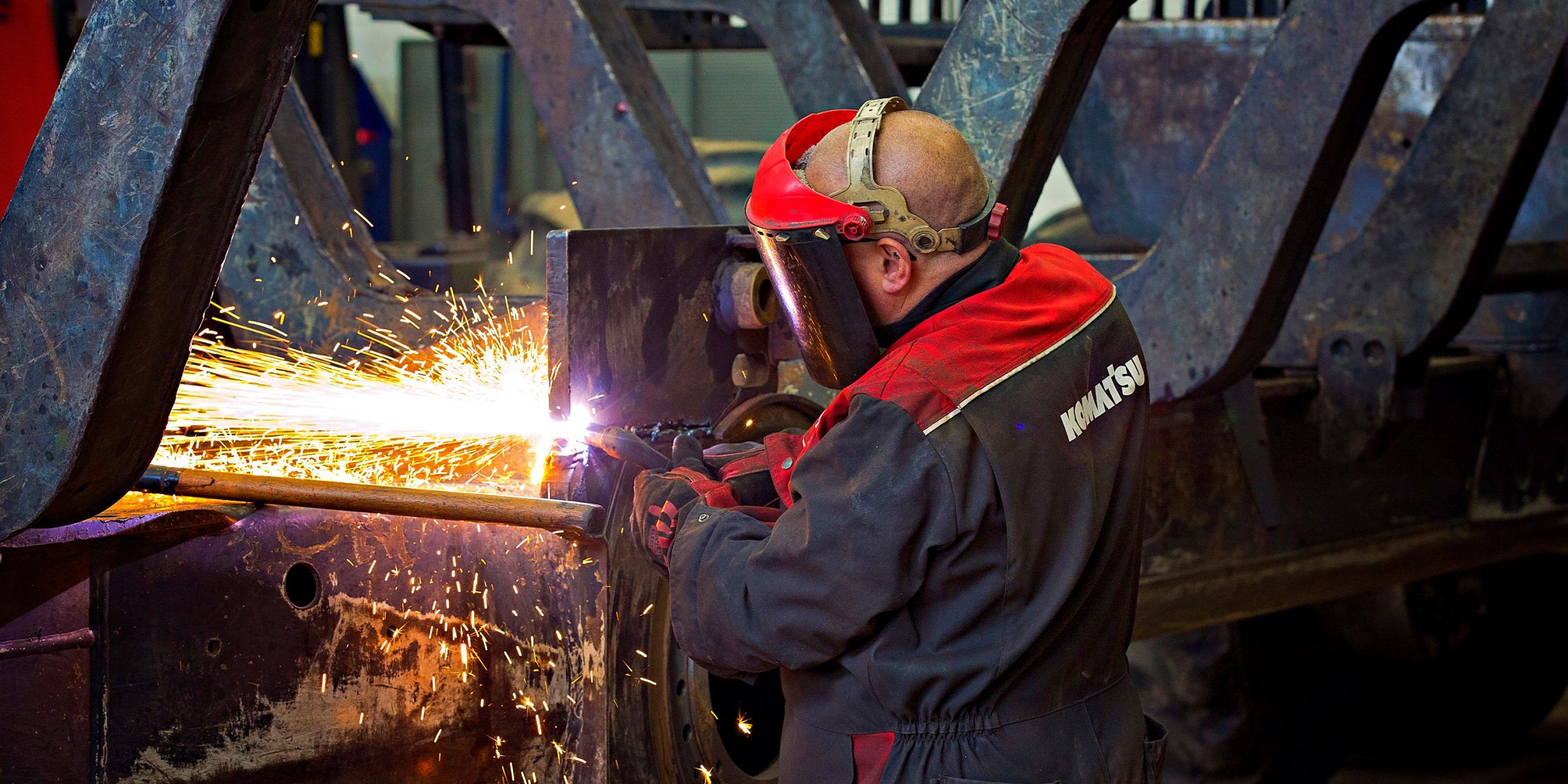 Industry photography within Komatsu factory